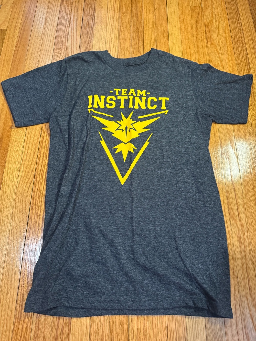 Pokémon GO Team Instinct Handmade T-Shirt | Anvil | Dark Gray